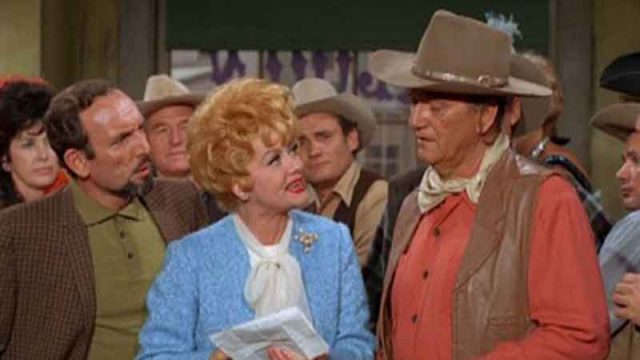 Lucy and John Wayne